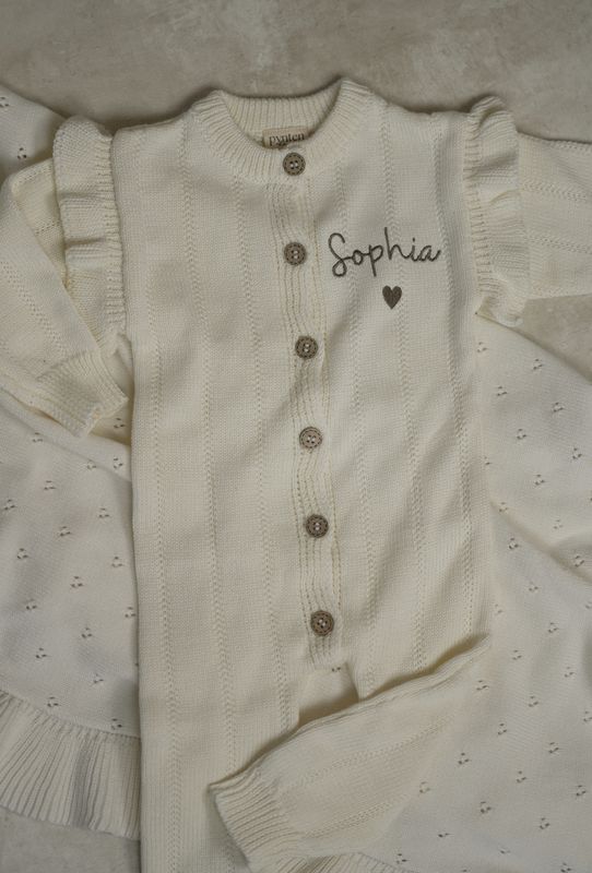 Tiny frill heldress - cream