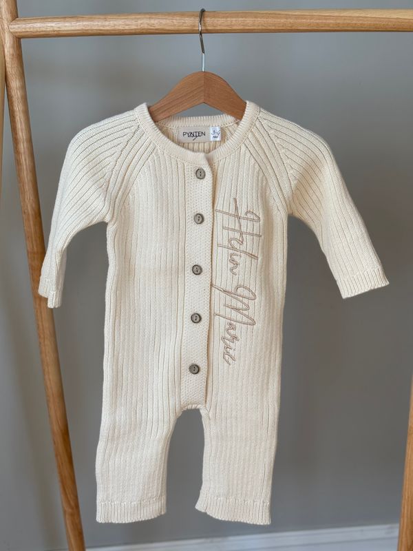 Ribb heldress - offwhite