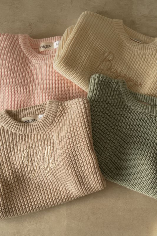 Knit genser barn - minty breeze