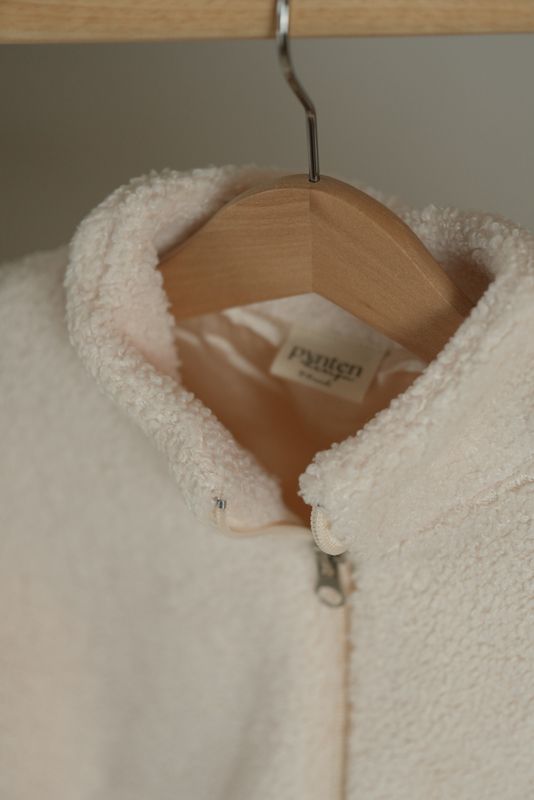 Cloud teddy jakke - cream