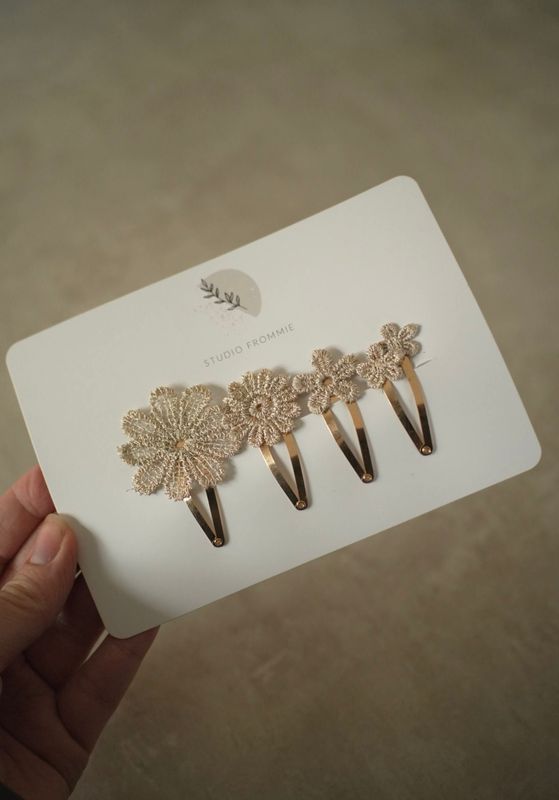 Hårspenner 4 pk - kiki gold