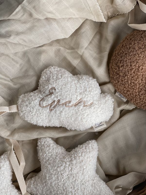 Bouclé smokkekos - cloud cream