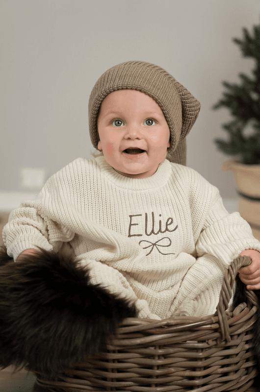 Knit genser barn - cream