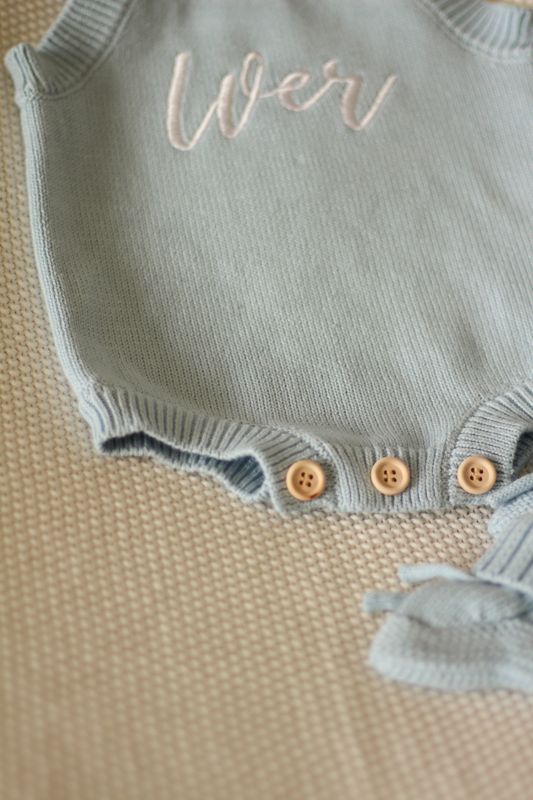 Knit lue - powder blue