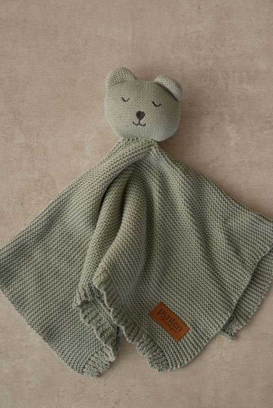 Soft koseklut bamse - sage