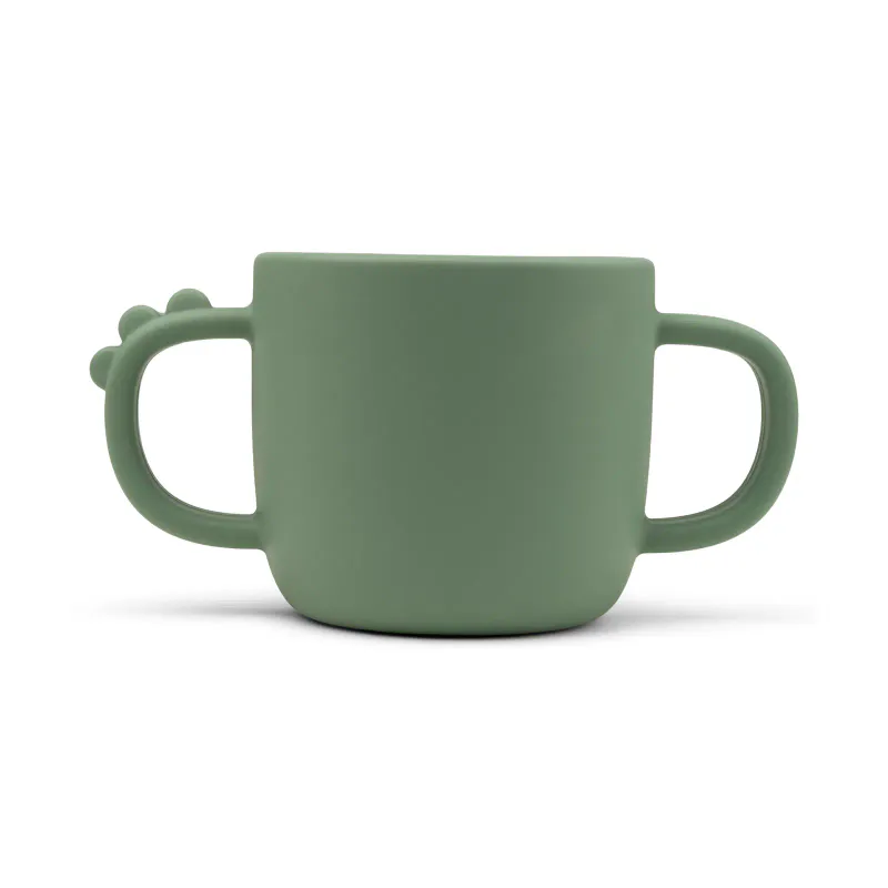 Kopp med 2 håndtak croco - green