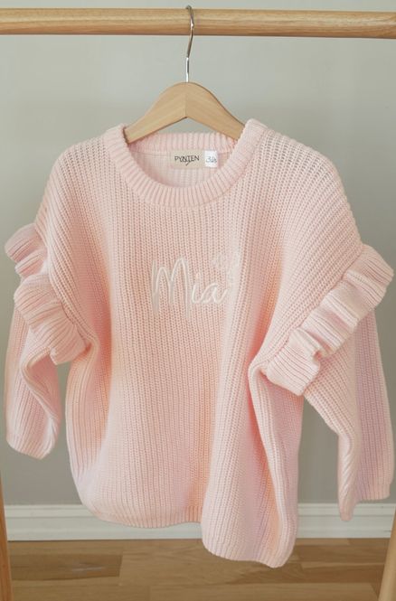 Hovedbilde Knit frill genser barn - pastel ...