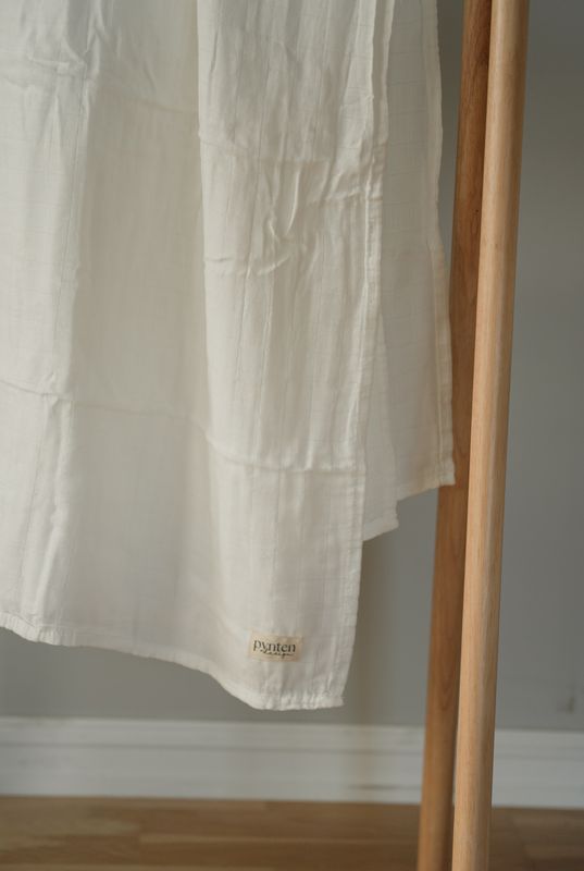 Bamboo babyteppe musselin - white