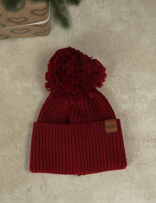 Hovedbilde New Knit lue med dusk - ...
