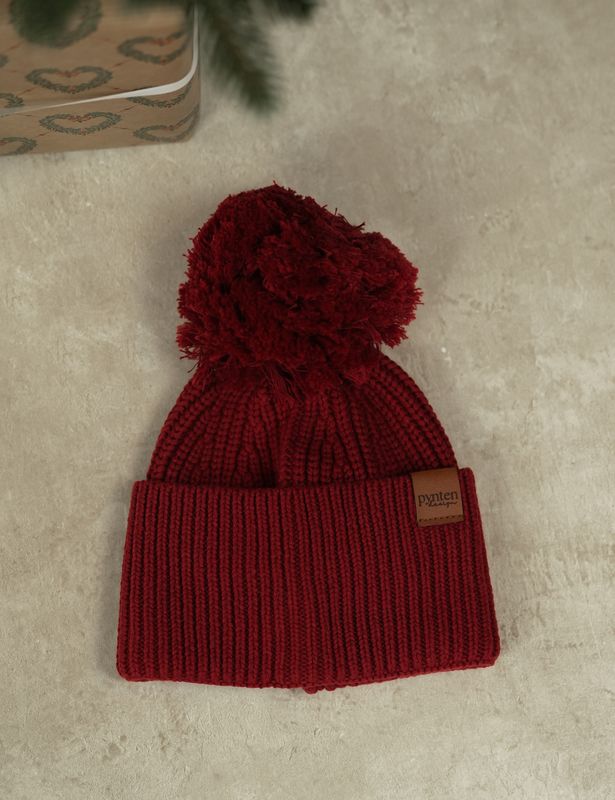 New Knit lue med dusk - cranberry