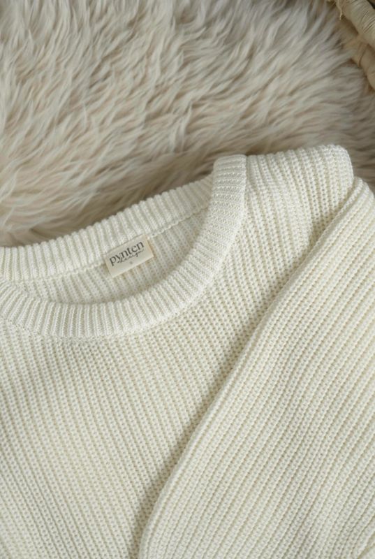 Knit genser voksen - cream