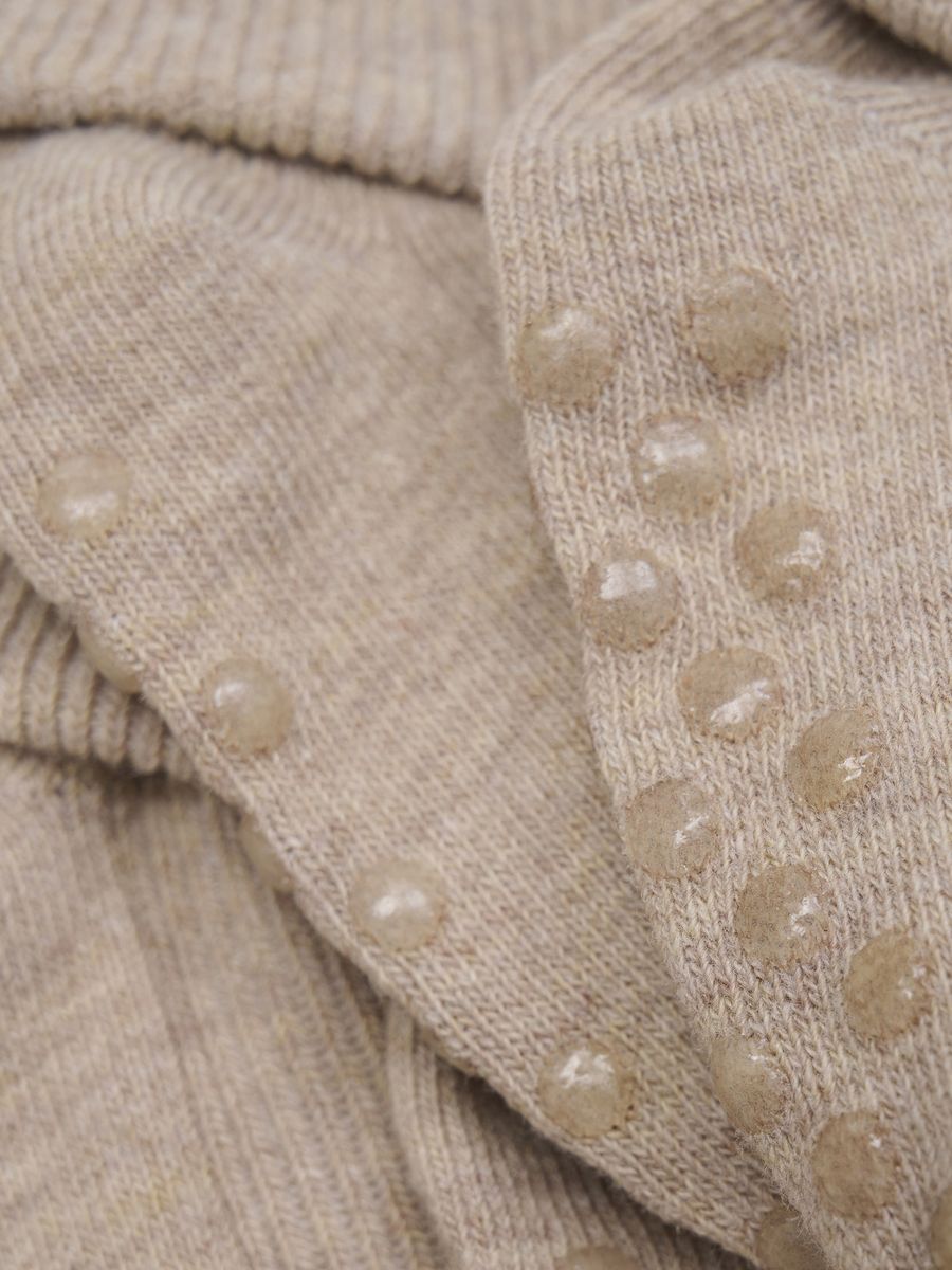 Minymo sokker med antiskli - silver mink melange