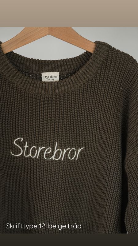 Knit genser barn - brown