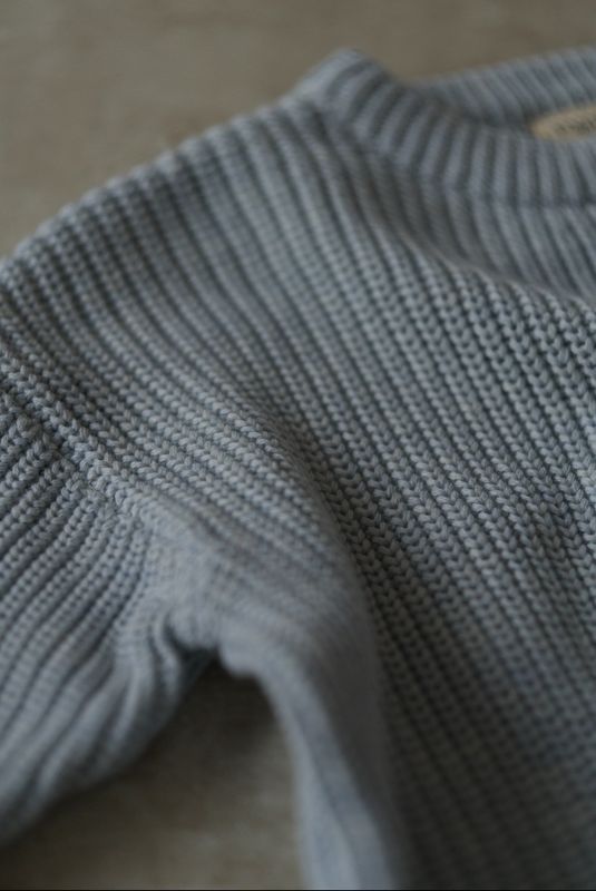 Knit genser - blue whisper